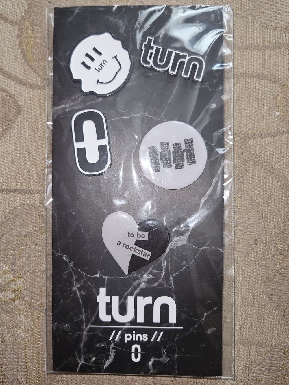 Black & White Pin Set - Brand
